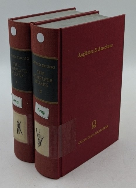 Young, Edward:  The complete works : poetry and prose - 2 volumes (=Anglistica & Americana ; 23,1+2). 