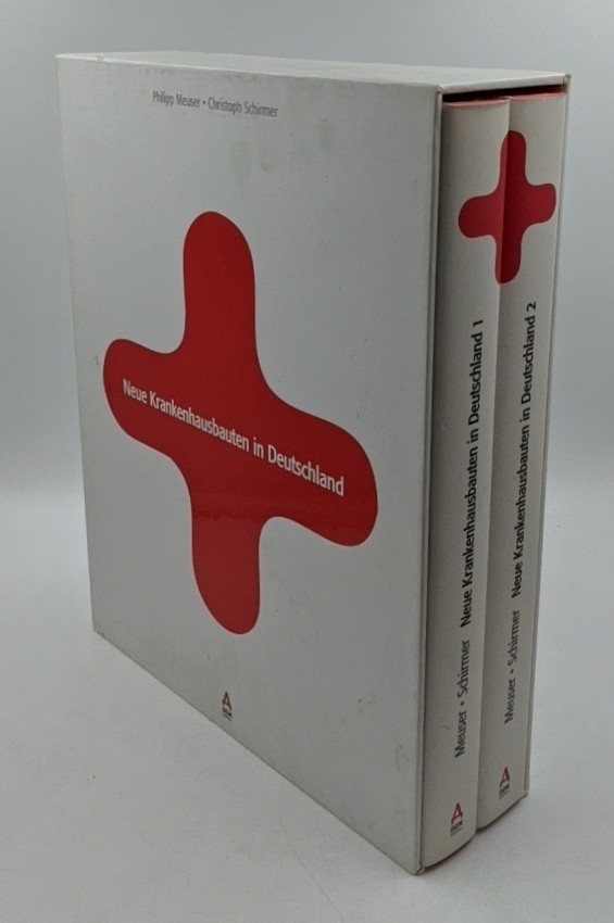 Meuser, Philipp und Christoph Schirmer:  Neue Krankenhausbauten in Deutschland - 2 Bände im Schuber : 1. Allgemeinkrankenhäuser und Gesundheitszentren / 2. Spezialkliniken und Fachabteilungen. 