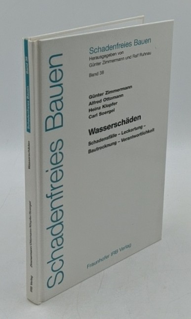 Zimmermann, G., A. Ottomann und H. Klopfer:  Wasserschäden : Schadensfälle - Leckortung - Bautrocknung - Verantwortlichkeit (=Schadenfreies Bauen ; Bd. 38). 