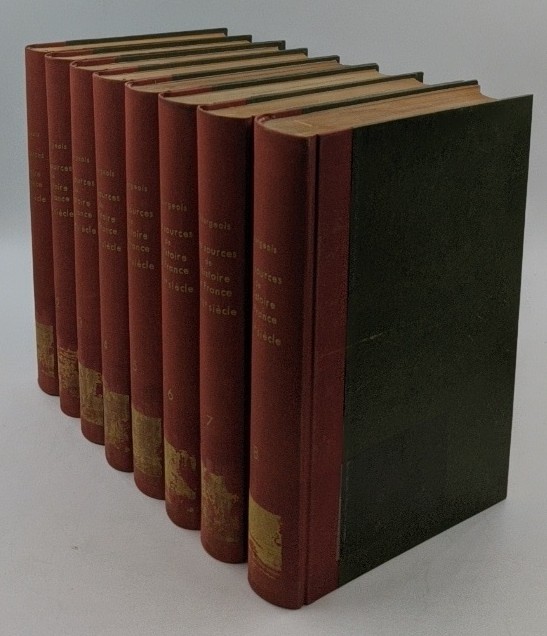 Bourgeois, Emile, Louis Andre und Auguste Molinier [Ed.]:  [Les sources de l`histoire de France] Le XVIIe [17.] siecle (1610 - 1715) - 8 volumes : 1. Geographie et histoires generales / 2. Memoires et lettres / 3. Biographies / 4. Journaux et pamphlets / 5. Histoire politique et militaire / 6. Histoire maritime et coloniale. Histoire religieuse / 7. Histoire economique. Histoire administrative / 8. Histoire provinciale et locale. Essai sur les sources etrangeres. Additions et corrections. Table generale (=Les sources de l`histoire de France depuis les origines jusqu`en 1815 ; Troisieme Partie: Le XVIIe siecle ; vol. 1-8 / Manuels de bibliographie historique 3.3.1. - 3.3.8.). 