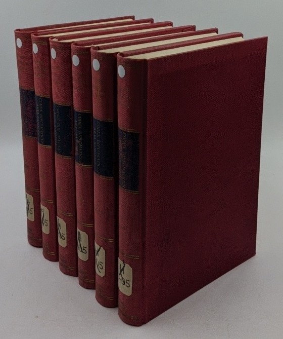 Kemble, Johannis Mitchell:  Codex diplomaticus aevi Saxonici - 6 volumes : [Reprint, from a copy in the collection of the New York Public Library, London 1839 - 48]. 