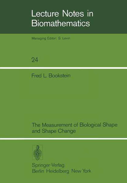 Bookstein, Fred L.:  The measurement of biological shape and shape change. (=Lecture notes in biomathematics ; Vol. 24) 