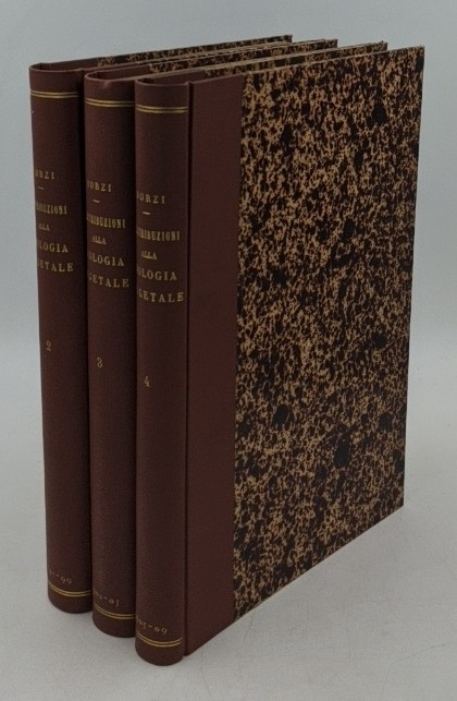 Borzi, Antonio:  Contribuzioni alla biologia vegetale - bundle of 3 volumes [vol. 2, 3, 4]. 