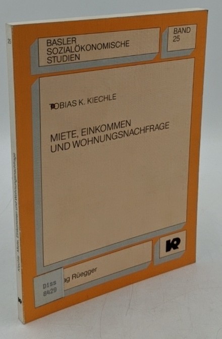 Kiechle, Tobias K.:  Miete, Einkommen und Wohnungsnachfrage : eine empirische Analyse zur Nachfrageseite des Wohnungsmarktes von Basel-Stadt (=Basler sozialökonomische Studien ; Bd. 25). 