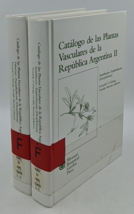 Zuloaga, Fernando O. und Osvaldo Morrone [Eds.]:  Catalogo de las plantas vasculares de la Republica Argentina - vol. 2, 2 subvolumes : 1. Acanthaceae - Euphorbiaceae (Dicotyledoneae) / 2. Fabaceae - Zygophyllaceae (Dicotyledoneae). 