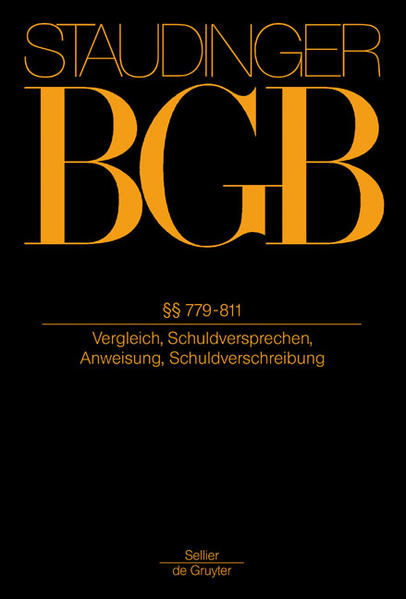 Marburger, Peter und Julius von Staudinger:  J. von Staudingers Kommentar zum Bürgerlichen Gesetzbuch - Buch 2 : Recht der Schuldverhältnisse, Par. 779 - 811 (Vergleich, Schuldversprechen, Anweisung, Schuldverschreibung). 