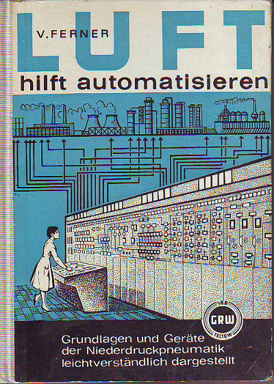 Ferner, V.:  Luft hilft automatisieren. Grundlagen und Geräte der Niederdruckpneumatik leicht verständlich dargestellt. 