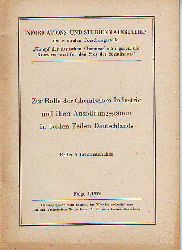    Zur Rolle der Chemischen Industrie und ihren Ausbildungssttten in beiden Teilen Deutschlands. 