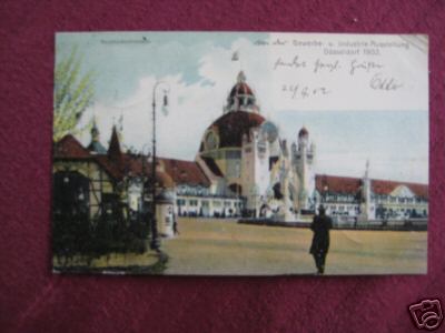   Ansichtskarte Hauptindustriehalle Gewerbe- und Industrie-Ausstellung Düsseldorf 