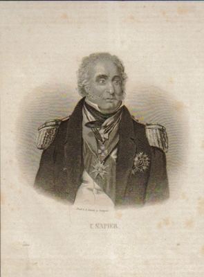 Schuler, A.  Charles Napier (1786-1860) (Stahlstich -- Halbfigur nach halbrechts des englischen Admirals und Oberbefehlshabers der Ostseeflotte, in Uniform mit Orden) 