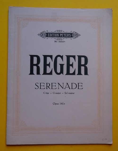 Reger, Max  Serenade - G Dur für Flöte,Violine und Bratsche oder 2 Violinen und Bratsche - Op. 141a 