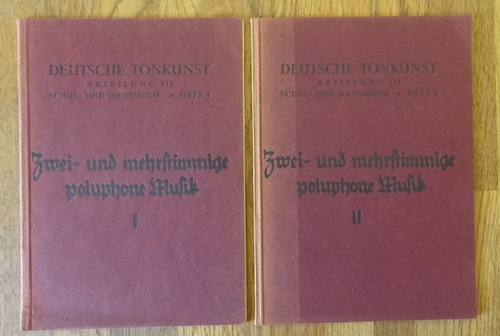 Kühn, Walter und Fritz Haupt  Zwei- und mehrstimmige polyphone und Klavierstücke zur Formenlehre Musik Heft 1 + 2 