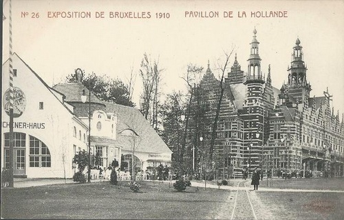 ohne Autor  Ansichtskarte Pavillon de la Hollande (Exposition de Bruxelles 1910 No. 26) 
