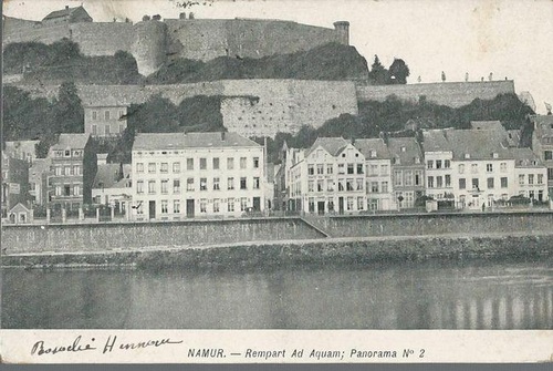 ohne Autor  Ansichtskarte Namur (Rempart Ad Aquam, Panorama No. 2) 