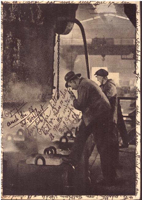   Ansichtskarte AK Fotokunst Im Stahlwerk v. Georg Dige mit Contax  Soppar 