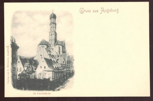   Ansichtskarte AK Gruß aus Augsburg. St. Ulrichskirche 