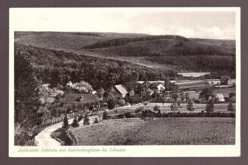   Ansichtskarte AK Luftkurort Siekholz mit Kahlenbergturm bei Schieder 