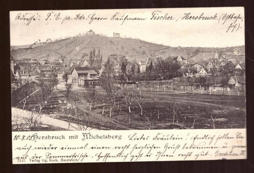   Ansichtskarte Ak Gruss aus Hersbruck mit Michelsberg 