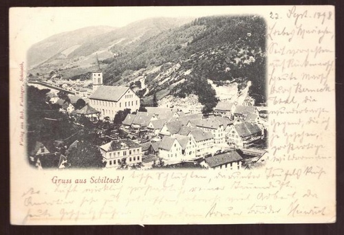   Ansichtskarte AK Gruß aus Schiltach (Gesamtansicht) 