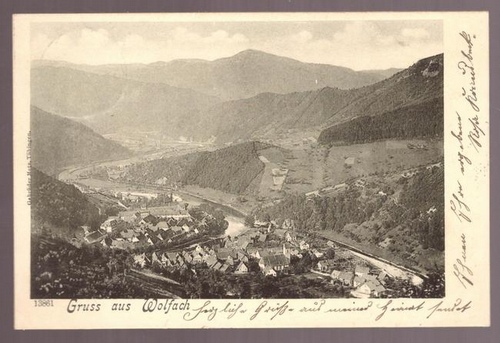   Ansichtskarte Gruß aus Wolfach 