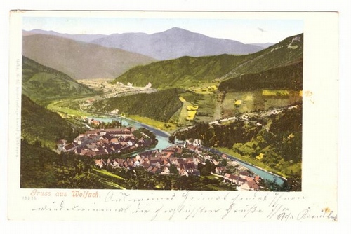   Ansichtskarte Gruß aus Wolfach (in Farbe) 