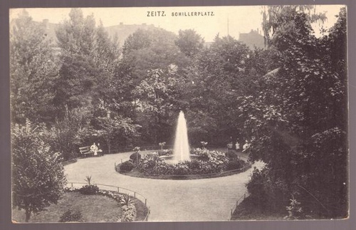   Ansichtskarte AK Zeitz. Schillerplatz 