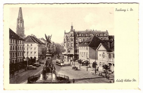   Ansichtskarte AK Freiburg. Adolf-Hitler Straße 