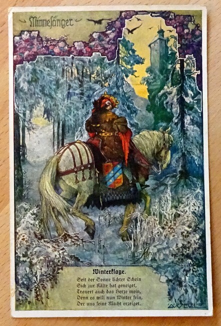   Ansichtskarte AK Künstlerkarte v. Heinrich von Veldeke. Winterklage 