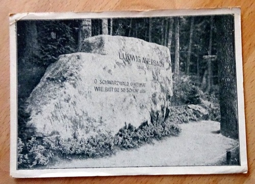   Ansichtskarte AK Pforzheim (Ludwig Auerbach) (Offizielle Postkarte aus Anlaß der Einweihung des Auerbach-Gedenksteines zu Pforzheim am 15. Juli 1928) 