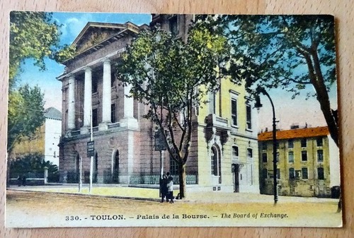   Ansichtskarte AK Toulon. Palais de la Bourse. The Board of Exchange 