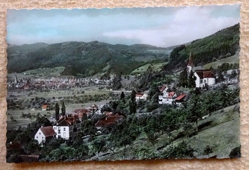   Ansichtskarte AK Blick von Fischerbach auf Haslach im Kinzigtal 