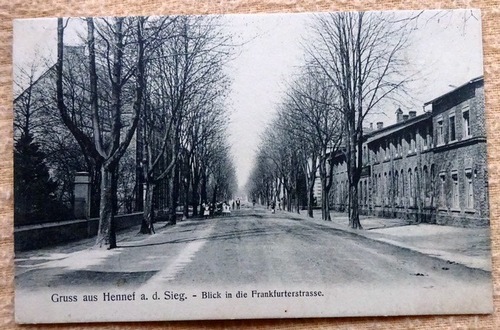   Ansichtskarte AK Hennef, Blick in die Frankfurterstrasse 