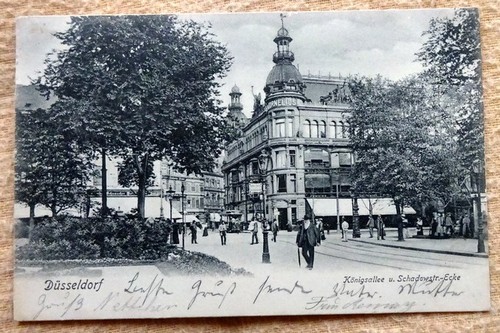   Ansichtskarte AK Düsseldorf. Königsallee u. Schadowstr.-Ecke 