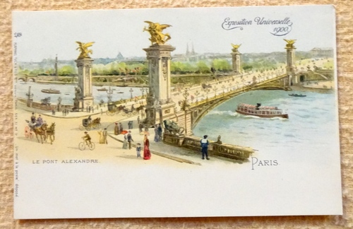   Ansichtskarte AK Paris. Exposition universelle 1900. Le Pont Alexandre (Farblitho) 