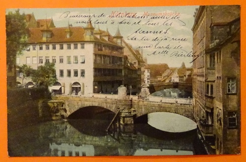   Ansichtskarte AK Nürnberg. Museumsbrücke (in Farbe) 