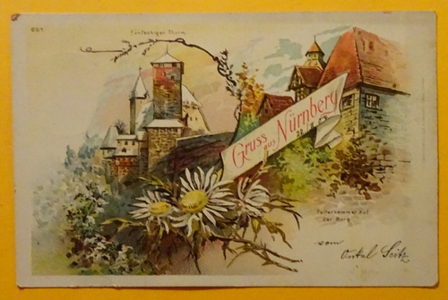   Ansichtskarte AK Nürnberg. Fünfeckiger Thurm. Folterkammer auf der Burg (Farblitho) 