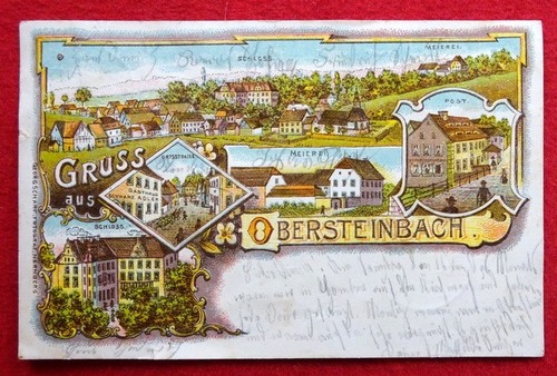   Ansichtskarte AK Obersteinbach (nähe Neustadt a.d. Aisch). Mehrbildkarte (Farblitho) 