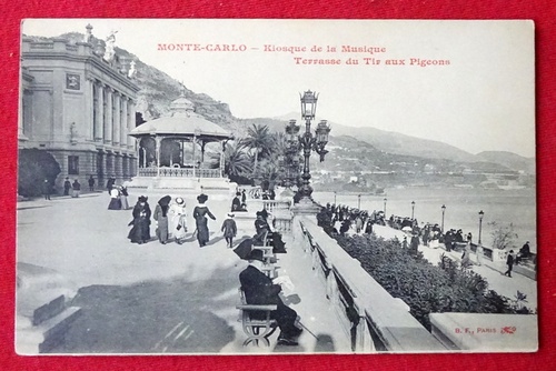   Ansichtskarte AK Monte Carlo. Kiosque de la Musique. Terrasse du Tir aux Pigeons 