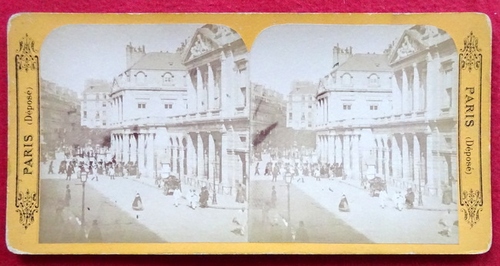 ohne Angaben  Original Stereoskopie.-Fotografie (Stereobild. Stereophotographie). Palais Royal 