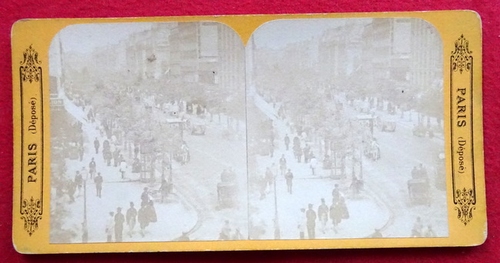 ohne Angaben  Original Stereoskopie.-Fotografie (Stereobild. Stereophotographie). Rue d`Strasbourg 