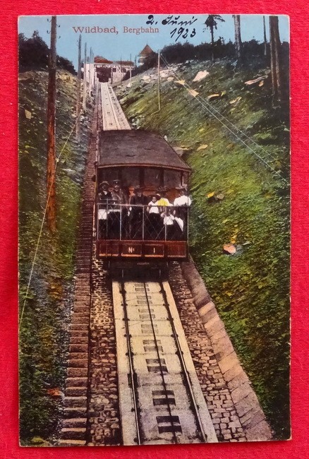   Ansichtskarte AK Wildbad. Bergbahn 