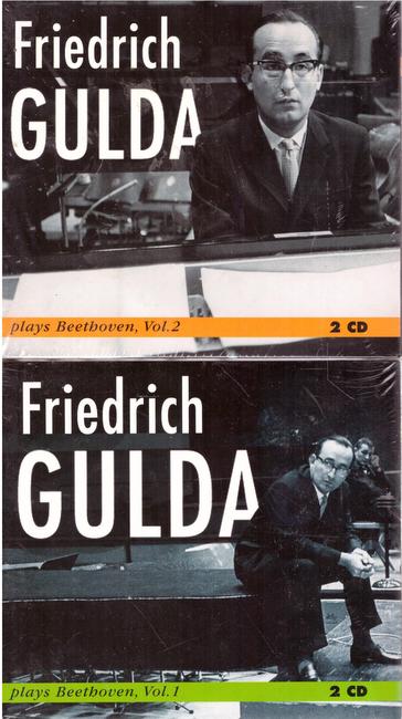 Gulda, Friedrich  2 x 2 CD. Friedrich Gulda spielt Beethoven (Sonate 4,5,6,8,9,10 + 15 Variationen, Sonate 29,1,2,3,19,20)) 