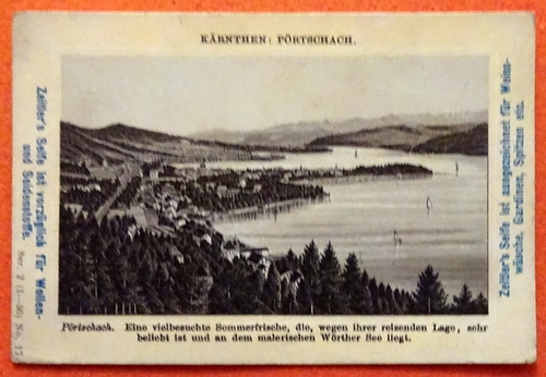   Reklamebild /  Kaufmannsbild / Sammelbild / Kaufmannsbild Zeitler's Seife (Kärnthen (Kärnten): Pörtschach) 