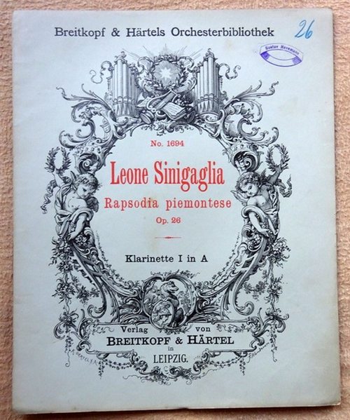 Sinigaglia, Leone  Rapsodia piemontese Opus 26 für Violine und Orchester (Klarinette I in A) 