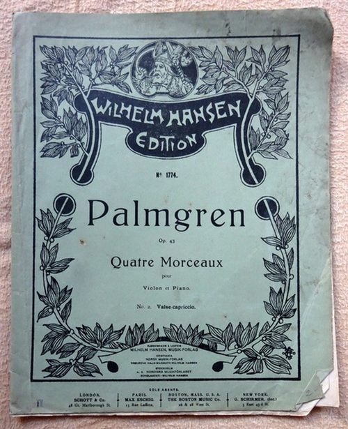 Palmgren, Selim  Quatre Morceaux pour Violon et Piano Op. 43, No. 2. Valse-capriccio 