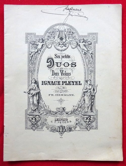 Pleyel, Ignaz (Ignace)  Six petis Duos pour Deux Violons Opus 23 (revus et doigtes par Fr. Hermann) 