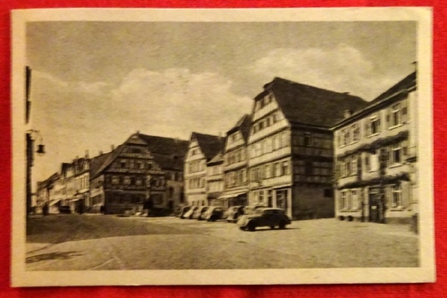   Ansichtskarte AK Bretten Marktplatz (Hotel Krone) 