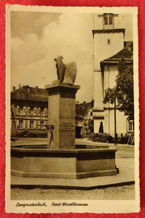   Ansichtskarte AK Langensteinbach. Horst-Wesselbrunnen 