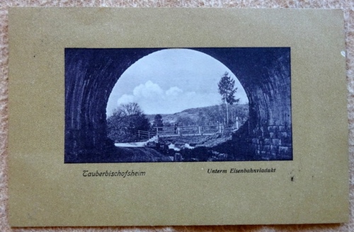   Ansichtskarte AK Tauberbischofsheim. Unterm Eisenbahnviadukt 