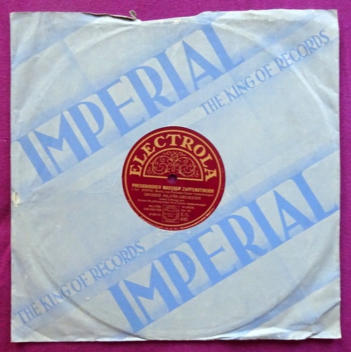 Hackenberger, Oskar und Grosses Militär Orchester  Preussischer Grosser Zapfenstreich I.-IV. Teil (2 x Schellack-Platte (10", 78 RPM) 